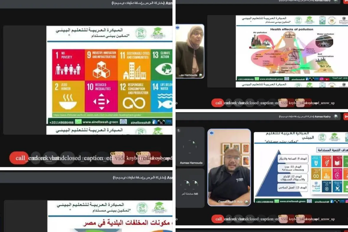 منظمة الماسة تشارك في الفعالية السادسة والثلاثين للمبادرة العربية للتعليم البيئي تحت شعار تمكين بيئي مستدام